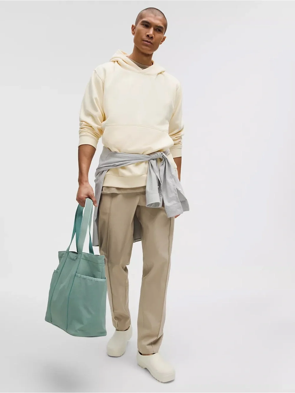 lululemon Cotton Twill Pintuck Pull-On Pant Regular in Sheer Oak Size L